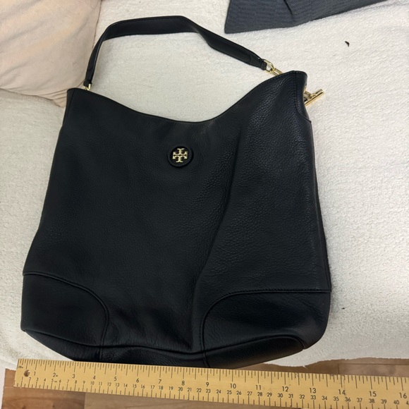 Tory Burch Purse/Tote - Black pebble/gold hardware - Picture 3 of 6